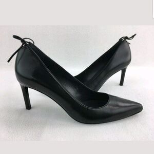 Stuart Weitzman Peekamid Black Nappa heels pumps